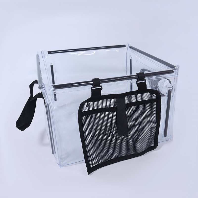 Portable Water Square Shape Ice Bucket Folding Durable Storage Transparent Bag