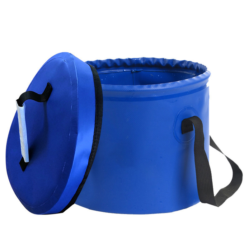 Picnic Water Storage Bucket Multi-functional Color Bucket Collapsible Hiking Water Pail