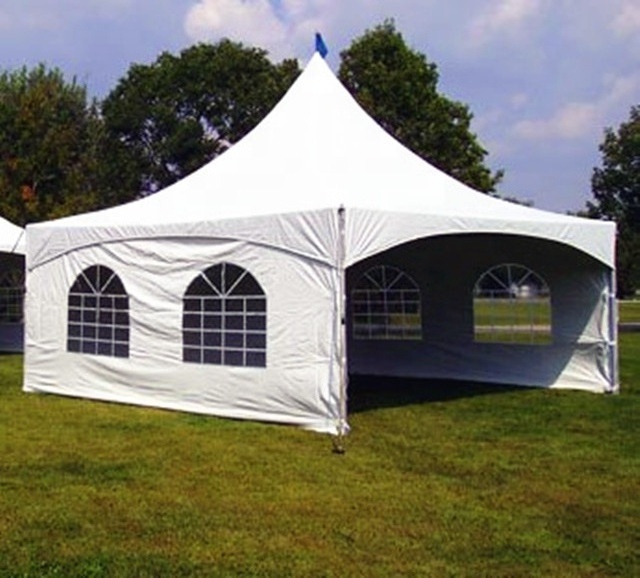 20x20 Inches Fire Resistance PVC Pagoda Tent and High Peak Tent without Sidewalls