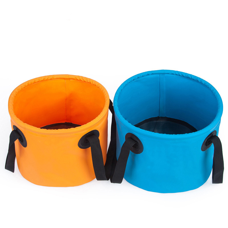 Picnic Water Storage Bucket Multi-functional Color Bucket Collapsible Hiking Water Pail