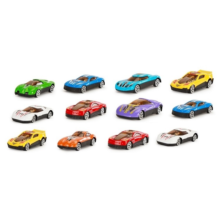 12 pcs metal alloy friction toy vehicles wholesale kids diecast model cars toys metallic car with window box