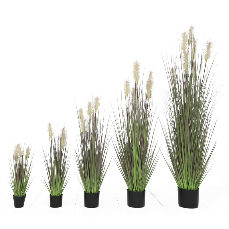 2023 long stem High simulation artificial plant reed Potted plants plastic dog tail grass Onion Grass wedding scene home decor