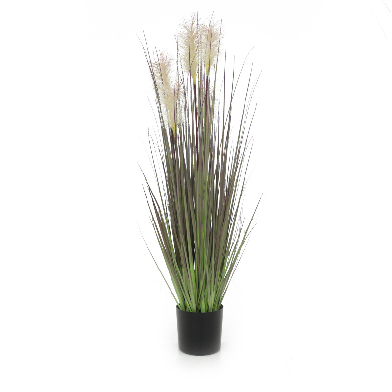 2023 long stem High simulation artificial plant reed Potted plants plastic dog tail grass Onion Grass wedding scene home decor