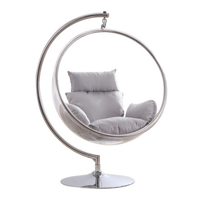 Clear hanging chair with stand best sale