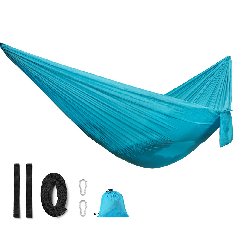 Hot Selling Outdoor Hammock Camping Hiking Gear Hanging Chair Single Nylon Leisure Swing Hammock