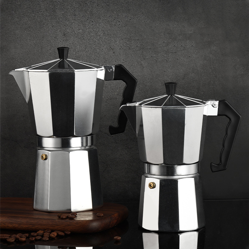 High Quality New Design Wholesale Outdoor Home Office Aluminum Espresso Mocha Coffee Pot For Sale