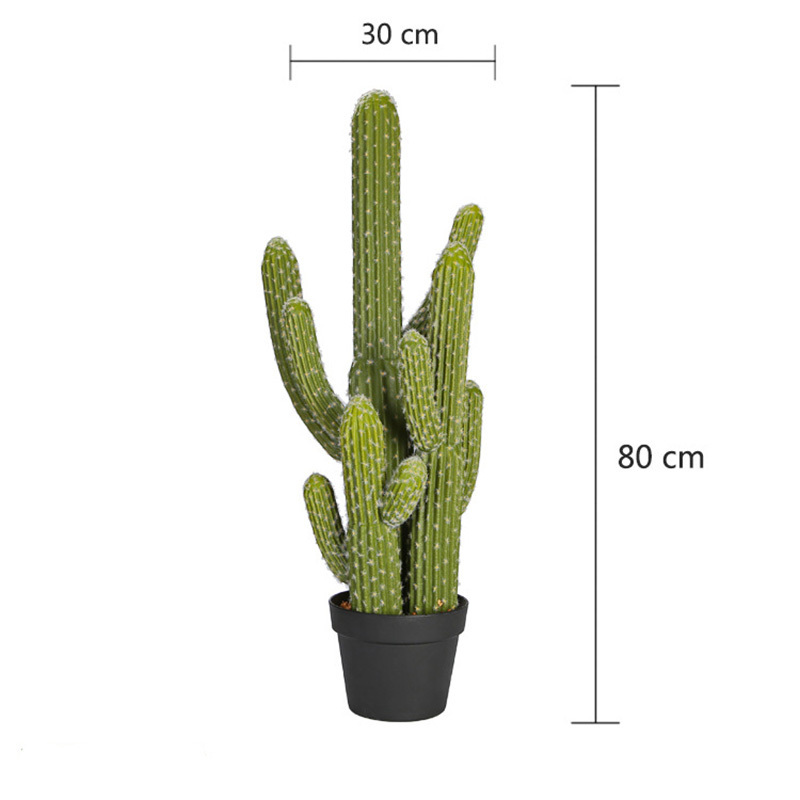 Simulation Cactus Bonsai Cactus Tropical Desert Green Plant Indoor Outdoor Decoration