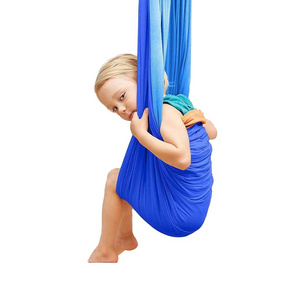 Children Hammock Indoor And Outdoor Swing Yoga Hammock Multi Colorful Double Cloth