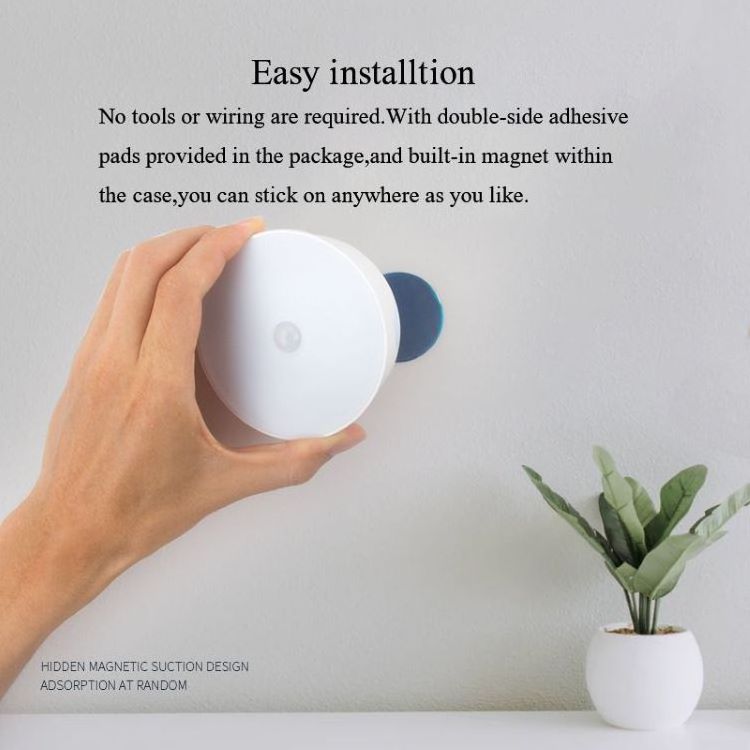 Hot Sale Rechargeable Wireless Body Induction Small Lamp Motion Sensor Night Light For Kid Room Stairs