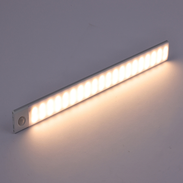 3 Color Dimmable Motion Sensor Under Cabinet Light Energy saving Rechargeable Closet Light Motion Sensor LED Night Light