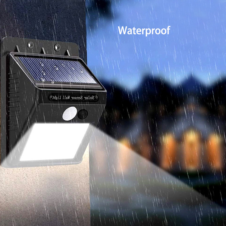 IP65 Waterproof PIR Solar Power Wall Lamp LED Garden Lights Solar Motion Sensor Light Outdoor For Garden Fence Patio Garage