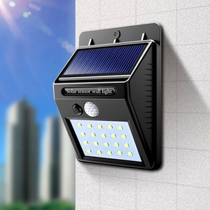 IP65 Waterproof PIR Solar Power Wall Lamp LED Garden Lights Solar Motion Sensor Light Outdoor For Garden Fence Patio Garage