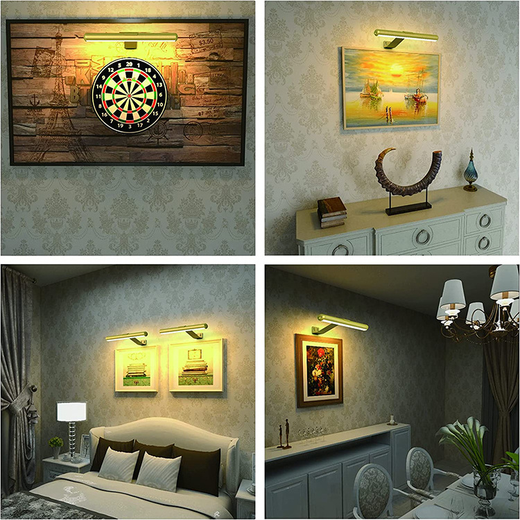 Rechargeable Painting Lights Wireless Art Display Lamp Dartboard Light Picture Lamp Night Light With remote control