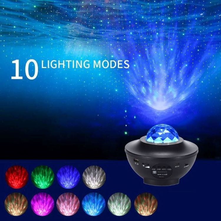 Hot Sale Remote Control  Music Wireless Speaker Star Lights Decorative Light Galaxy Projector Lamp Star Projector