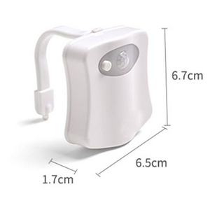 Hot 16 Color Smart Motion Sensor Light Toilet Bowl Illuminate Night light Toilet motion Sensor For Man Children Parents