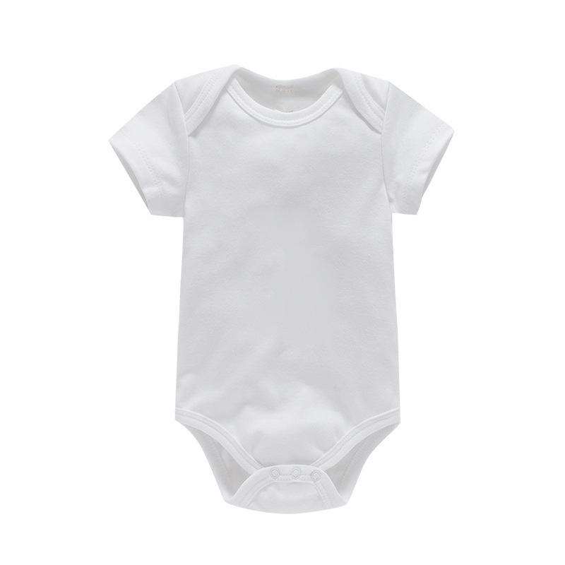 Factory  plain white baby onesie baby clothes romper white Cotton clothing manufacturers china