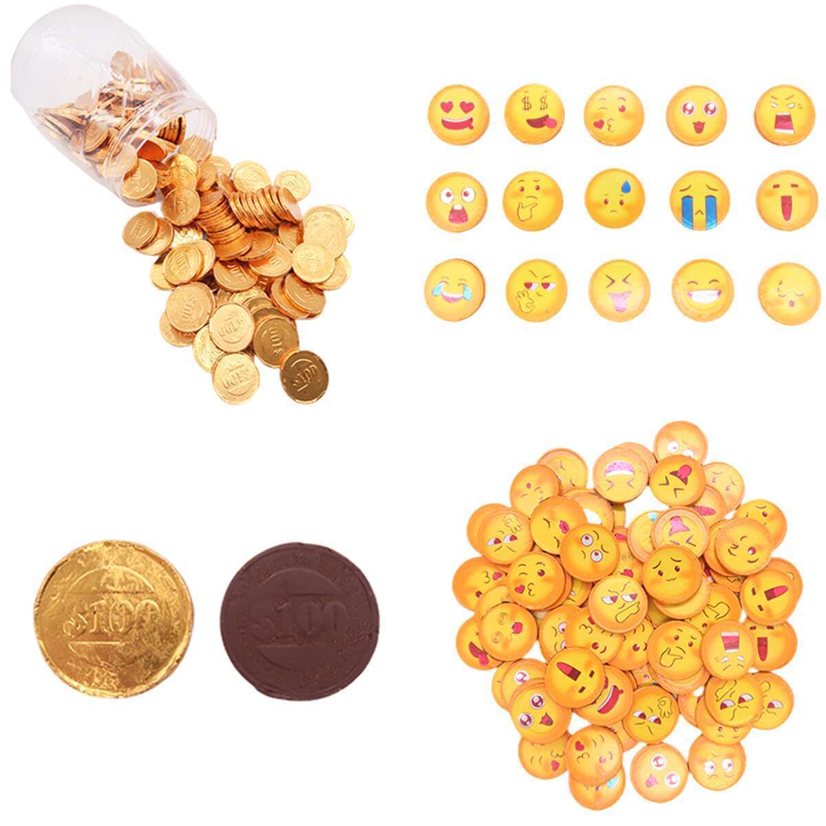 Factory wholesale New style High quality oem private label holiday Mini Coins milky chocolate sweets candy for children