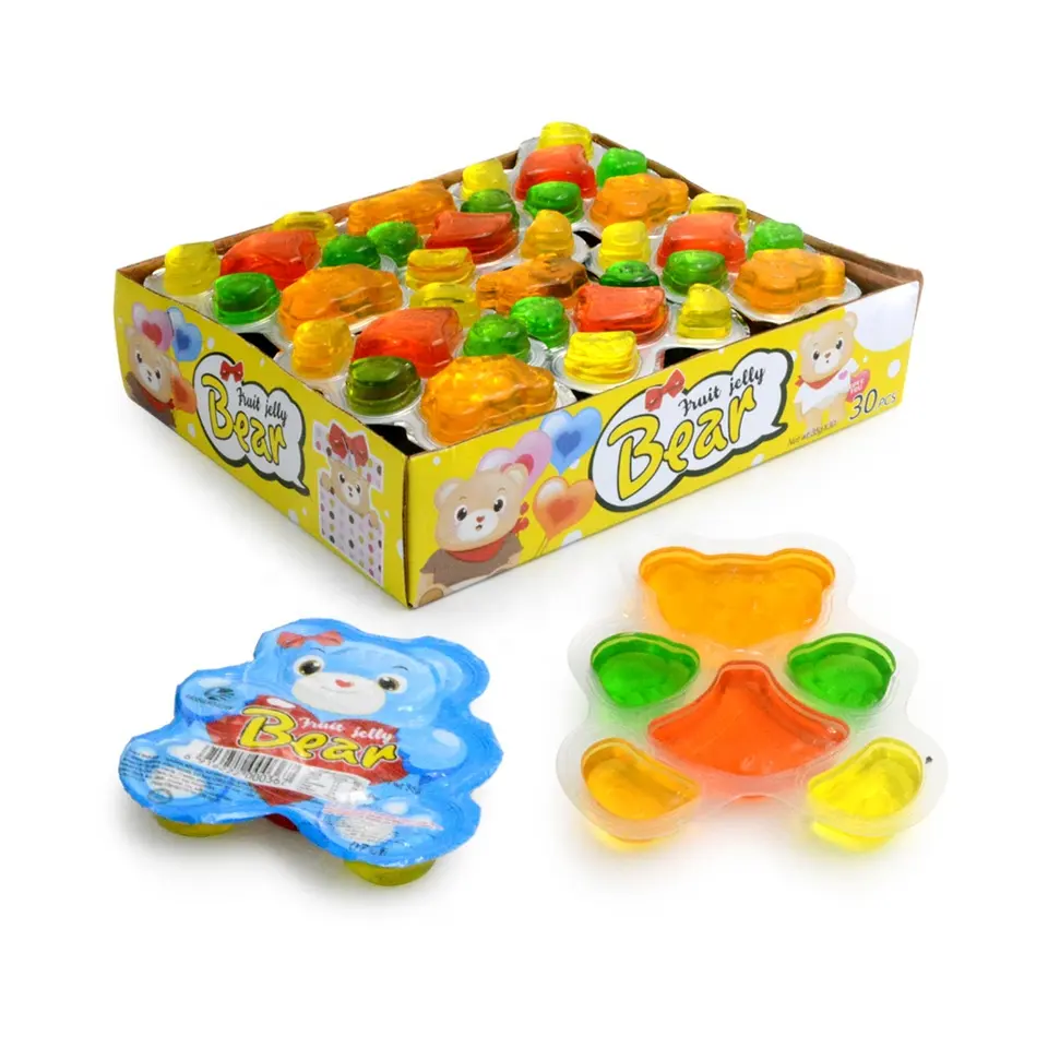 OEM/ODM Gummy Bear Premium Extract Jelly Halal Gummy Candy Wholesale