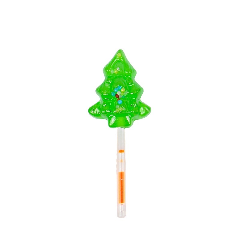 Christmas best-selling Christmas tree shape hard glow stick lollipop