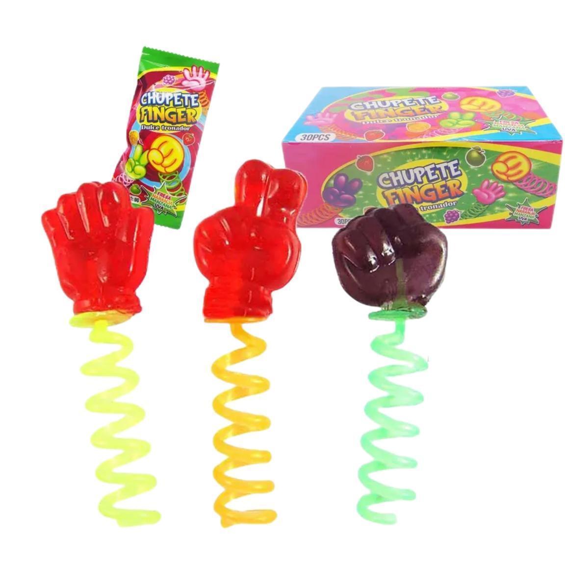 Finger Lollipop Guessing Fist Game Candy Lollipop Hard Candy Spring Lollipop Toy