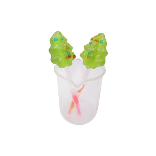 Christmas best-selling Christmas tree shape hard glow stick lollipop