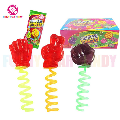 Finger Lollipop Guessing Fist Game Candy Lollipop Hard Candy Spring Lollipop Toy