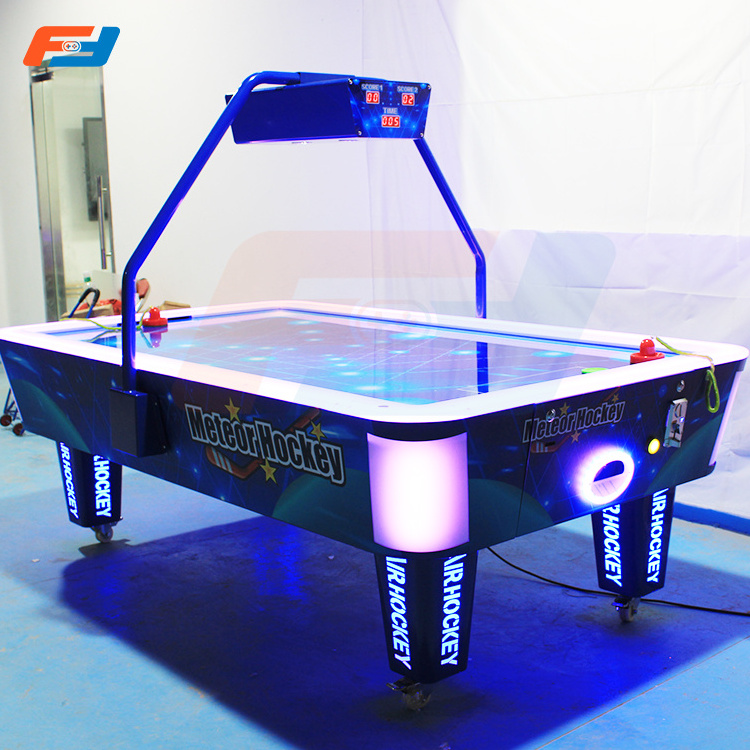 Two Players Interactive Indoor Meteor Air Hockey Game Coin Operated Arcade Hockey Games Machines For Shopping Mall