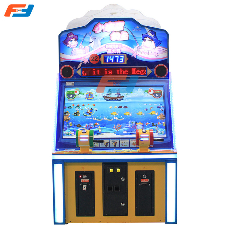 Coin Operated Arcade Indoor Sport Amusement 2 Players Pirate's hook With Chair Fishing Kids Game Machines For Sale