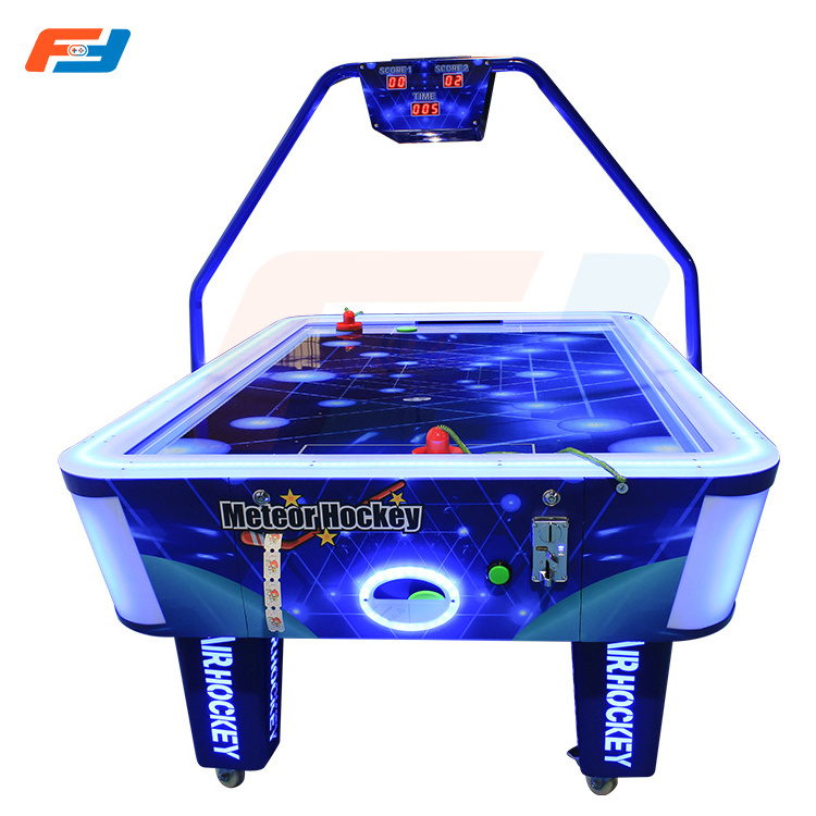 Two Players Interactive Indoor Meteor Air Hockey Game Coin Operated Arcade Hockey Games Machines For Shopping Mall