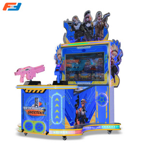 32 Inch Kids Alien Gun Shooting Video Arcade Simulator Coin Operated Game Machine For Amusement Park