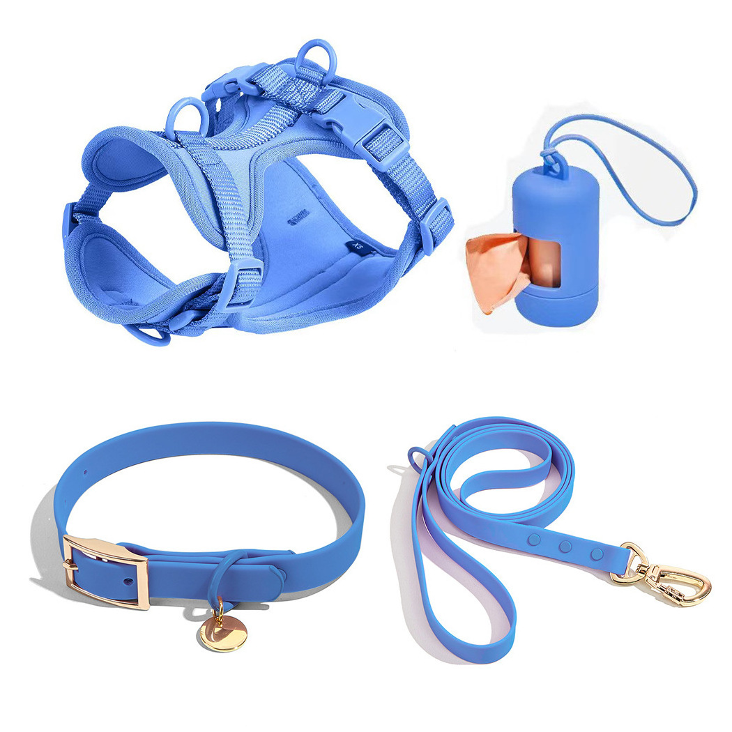 Manufacturer Wholesale Custom Adjustable Air Mesh Dog Harness And Leash Set Luxury Dog Harness Set Luxury