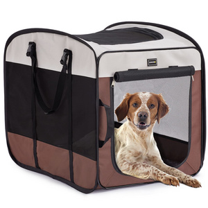 Portable Pop Up Indoor Collapsible Travel Crate Soft Sided Cat Bag Escape Pet Cage Dog Kennels and Crate For Dogs Cats