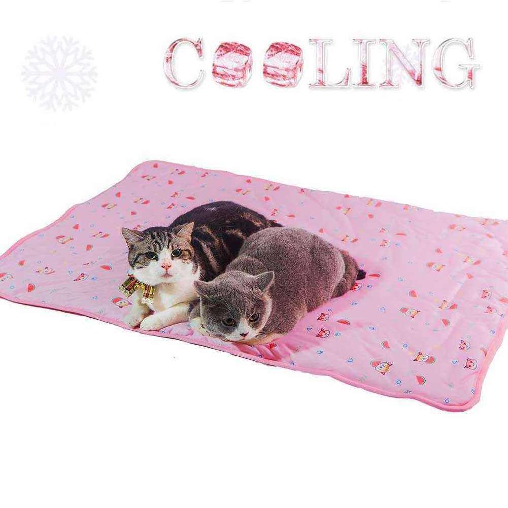 Breathable cat mat litter Summer Cool Bamboo Mat Kennel Ice Silk Ice Pad for cat mat litter