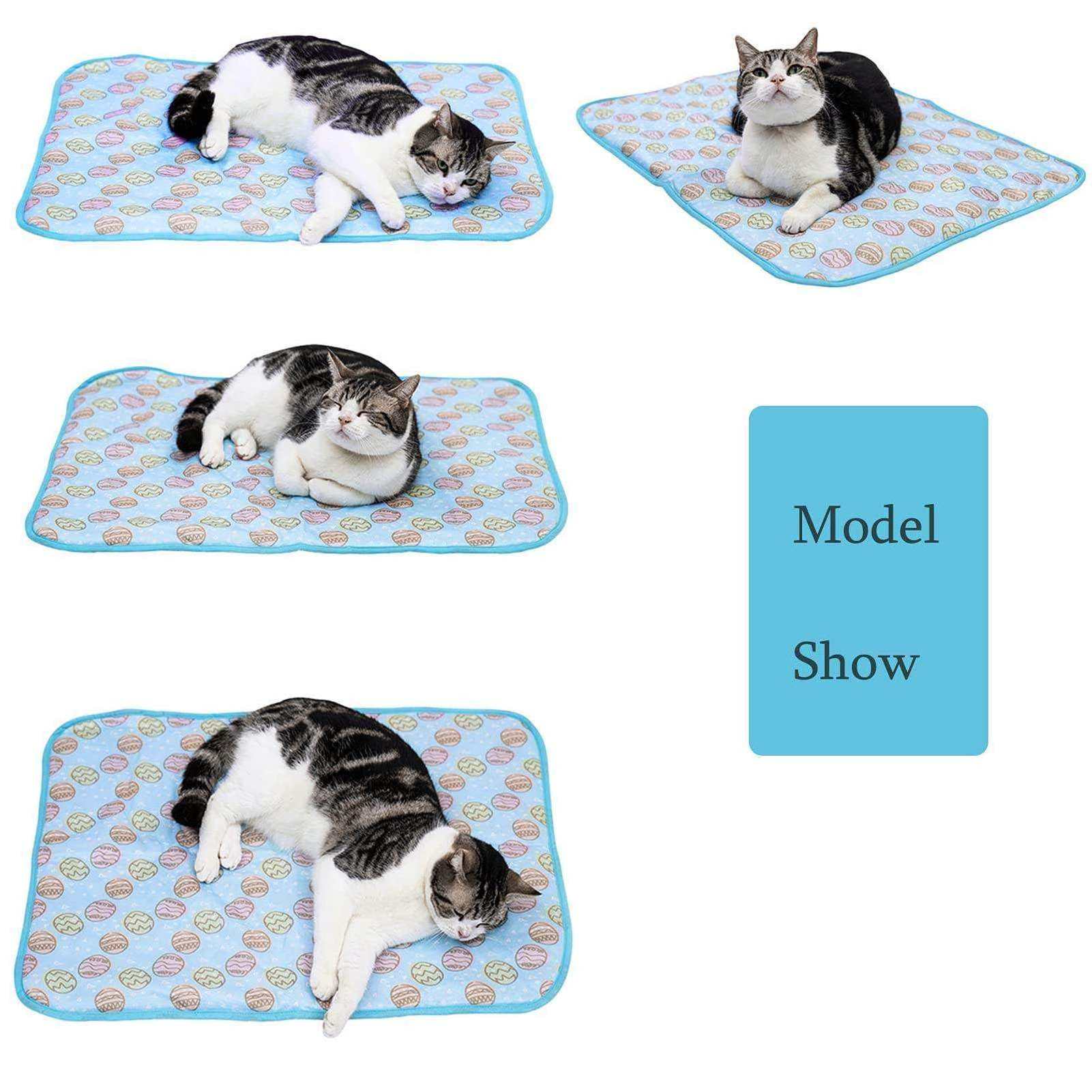 Breathable cat mat litter Summer Cool Bamboo Mat Kennel Ice Silk Ice Pad for cat mat litter