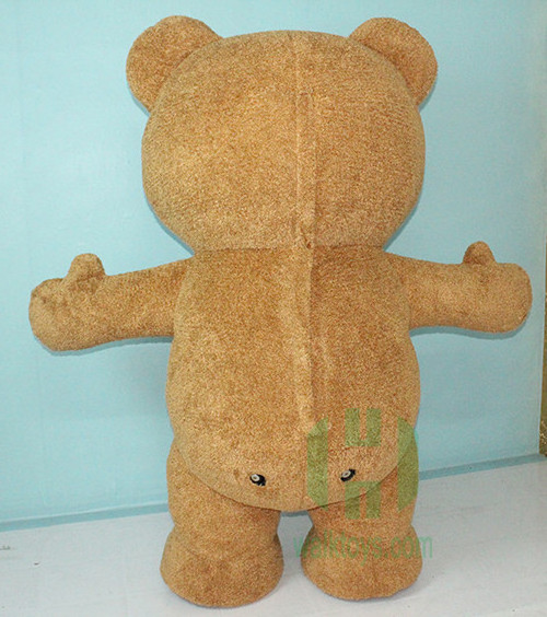 Fat brown bear mascot costume inflatable plush teddy bear costume 3m bear cosplay dress for sale