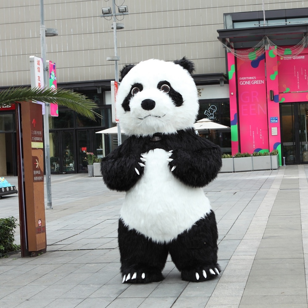 HI inflatable panda mascot costume adult panda costume innovative products