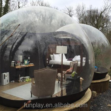 HI outdoor camping transparent bubble tent cheap clear lawn inflatable dome tent inflatable bubble room wedding tents