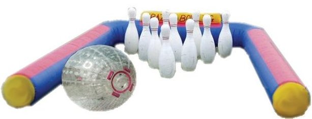 Outdoor funny games Jumbo inflatable bowling set/inflatable human zorb bowling pins exciting balls