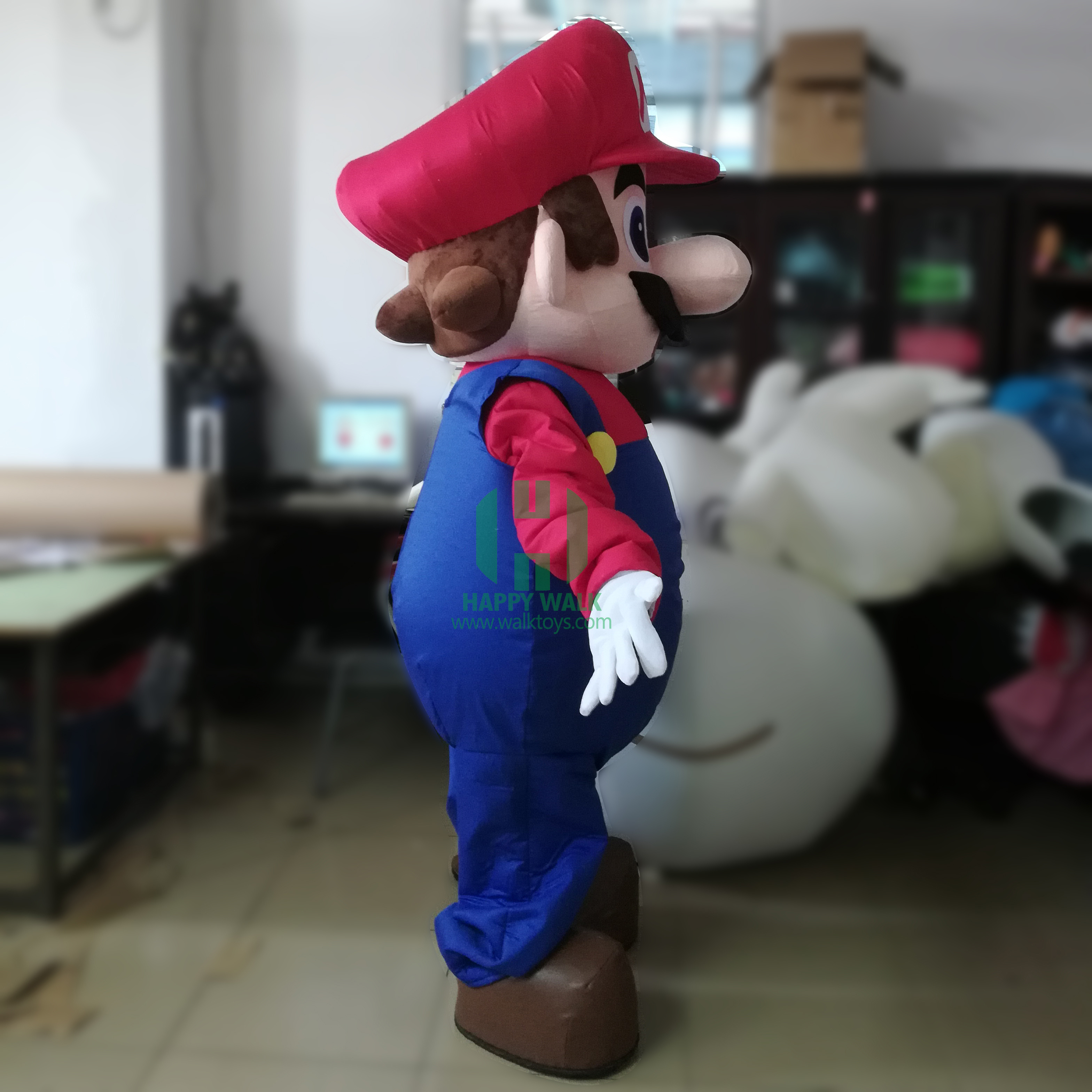 Halloween christmas costume adult cosplay Mario mascot costume for sale