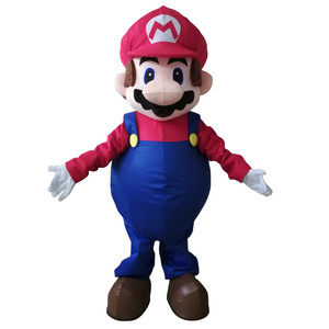 Halloween christmas costume adult cosplay Mario mascot costume for sale