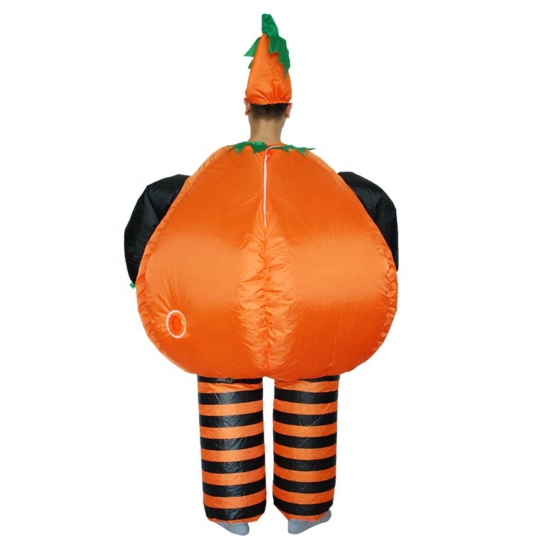 Thanksgiving Halloween Pumpkin Masoct Costume Air Blown Fat Suits Inflatable Pumpkin Costume