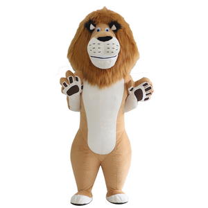 HI 2.6m customized plush animals walking suit inflatable lion costume for cosplay