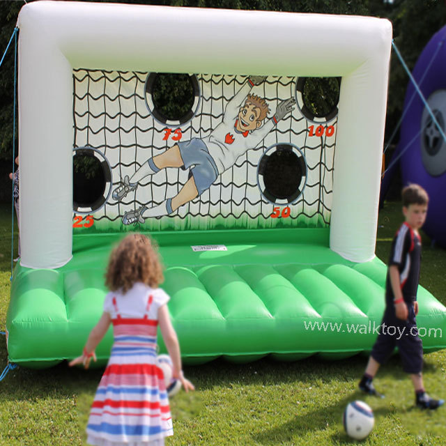 HI Custom green soccer inflatable football field goal and outdoor inflatable football field portable sport door in hot sale