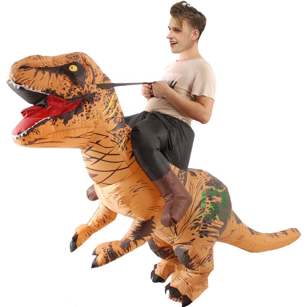 Funny cartoon inflatable dinosaur suit T-rex suit costume for sale