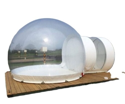 HI outdoor camping transparent bubble tent cheap clear lawn inflatable dome tent inflatable bubble room wedding tents