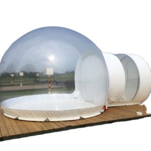 HI outdoor camping transparent bubble tent cheap clear lawn inflatable dome tent inflatable bubble room wedding tents