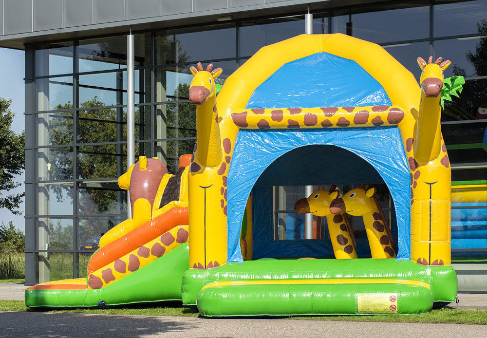 Hot sale Inflatable Giraffe Bouncer Castle House Bouncing Castle For Kids Inflatable Commercial Castle Bounce House Inflatable