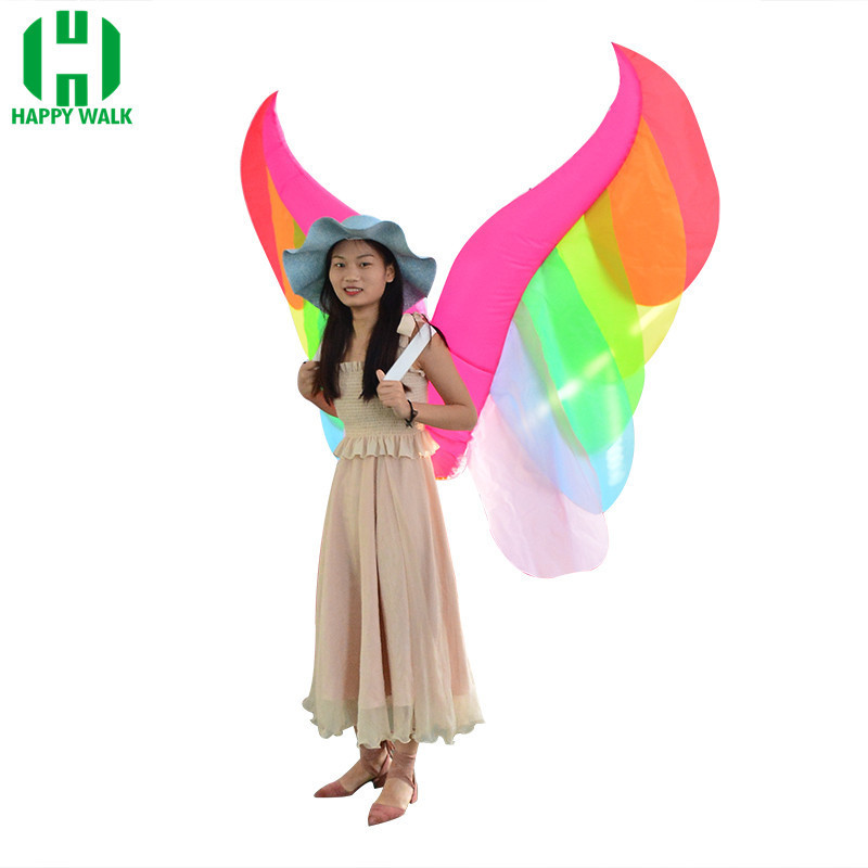 Woman Cosplay costume Angel Wings sexy Inflatable costume Butterfly Colorful Adult Fairy for Halloween Christmas Fancy Dress