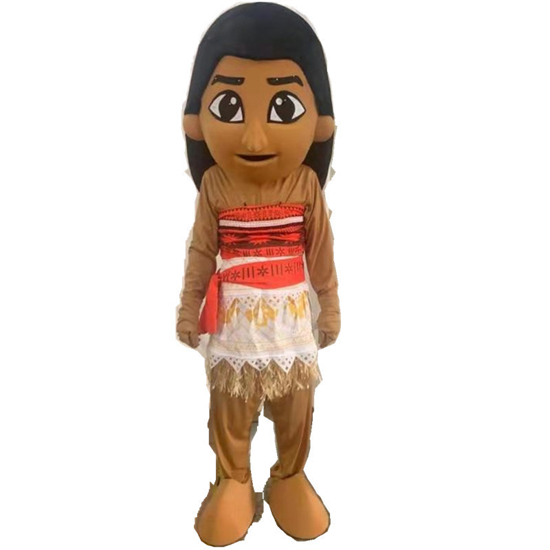 Moana movie plush mascot costume cosplay mascot costume for girls