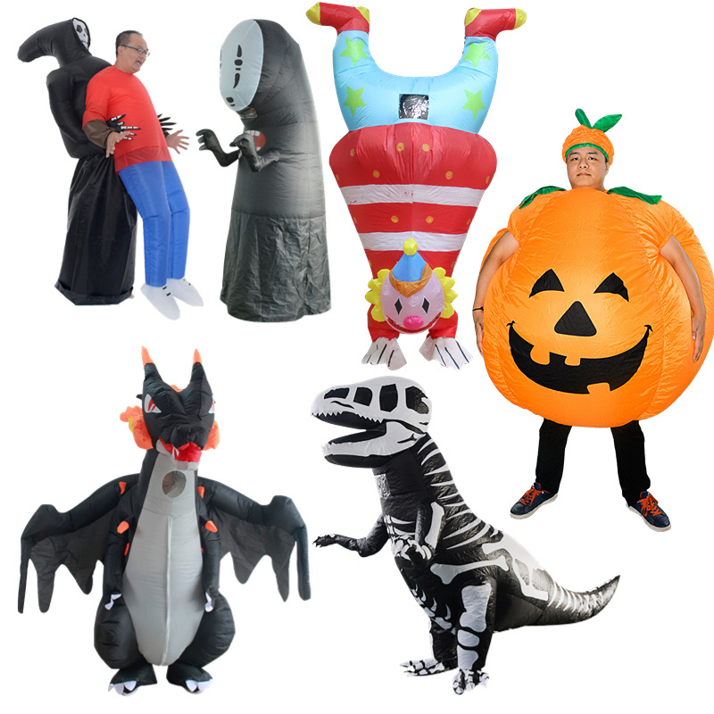 Wholesale Customized Halloween Mascot Waterproof Inflatable Pumpkin Costume Advertising Cloth Cosplay in Hot Sale